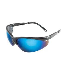 Brýle ochranné MASTERTOOL SPORTLINE BLUE MIRROR proti poškrábání ANTI-SCRATCH, nastavitelná délka pantu 82-0002