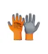 Rukavice pracovní MASTERTOOL pletené bezešvé s nitrilovým žebrovaným povlakem oranžovo/šedá 10" 83-0403