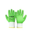 Rukavice pracovní MASTERTOOL pletené bezešvé s žebrovaným latexovým povlakem zelené 10" 83-0611