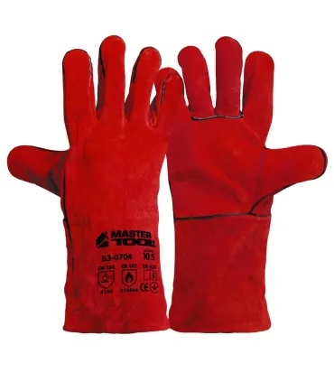 Rukavice svářečské MASTERTOOL červené 10, 5" 83-0704
