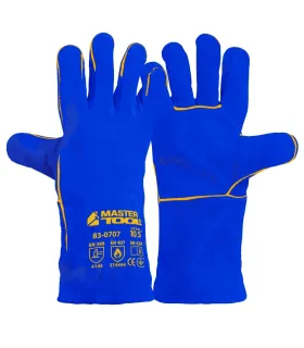 Rukavice svářečské MASTERTOOL modrý 10, 5" 83-0707