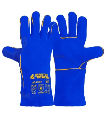 Rukavice svářečské MASTERTOOL modrý 10, 5" 83-0707
