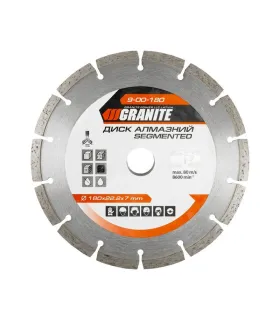 Kotouč diamantový GRANITE SEGMENTED 180*2, 4 mm 22-24% 8600 ot./min 9-00-180