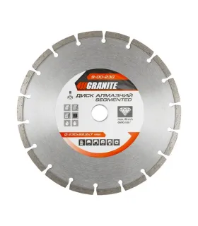 Kotouč diamantový GRANITE SEGMENTED 230*2, 6 mm 22-24% 6600 ot./min 9-00-230