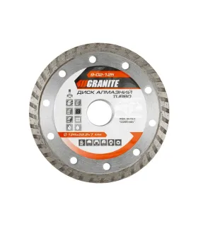 Kotouč diamantový GRANITE TURBO 125*2, 2 mm 22-24% 12200 ot./min 9-02-125