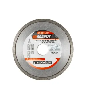 Kotouč diamantový GRANITE UNIVERSAL 125*2 mm 22-24% 12200 ot./min 9-05-125