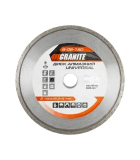 Kotouč diamantový GRANITE UNIVERSAL 180*2, 4 mm 22-24% 8600 ot./min 9-05-180