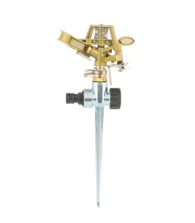 Zavlažovač impulsní MASTERTOOL kovový 1/2" s podstavcem 16 m 5, 7-14, 8 l/min 92-9330