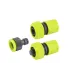 Sada trysek na zavlažování MASTERTOOL 3 ks (adaptér 1/2"-3/4" - samice, koncovka 3/4", koncovka 3/4" STOP - samice) 92-9338