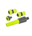 Souprava zavlažovací MASTERTOOL 4 ks (radiční tryska regulovatelná, adaptér 1/2"-3/4" - samice, koncovka 3/4", koncovka 3/4" STO