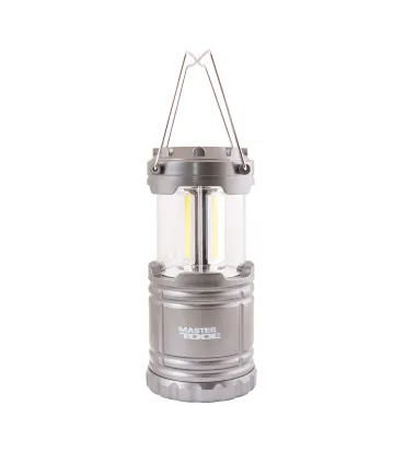 Svítilna kempinková MASTERTOOL ruční 3W COB LED, 200 Lum/7000K, 10 m, 3xAA, ABS 94-0803