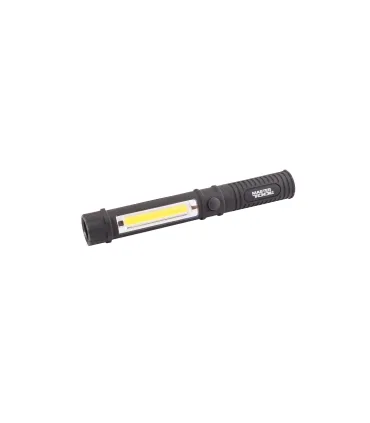 Baterka magnetická MASTERTOOL ruční 1W LED/1W COB LED, 90 Lum/6500K, 50 m, 3xAAA, ABS 94-0806