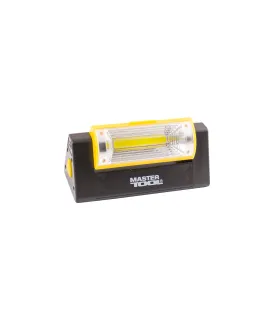 Magnetická baterka MASTERTOOL COB LED s bočním světlem 6*0, 2W LED/3W, 150Lum 8000K, 15m, 4xAAA, ABS 94-0809