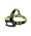 Lampa čelová MASTERTOOL nastavitelné 3 funkce, 3W COB LED, 120 Lum/7000K, 10 m, 3xAAA, ABS 94-0810