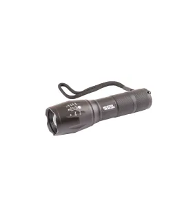 Baterka ruční MASTERTOOL s nastavením zaostření 5 funkcí, 10W CREE XM-L T6 LED, 600L/8000K, 200m, 3xAAA/1x18650, AL 94-081