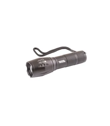 Baterka ruční MASTERTOOL s nastavením zaostření 5 funkcí, 10W CREE XM-L T6 LED, 600L/8000K, 200m, 3xAAA/1x18650, AL 94-081