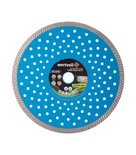 Kotouč na železobeton WERTVOLL TURBO HEAVY DUTY 230*2, 5 mm 0, 24 výška segmentu 10 mm adaptér 22, 2-20 mm DM-4230