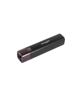 Baterka nabíjecí WERTVOLL 3 funkce, 1W LED 80 Lumt/7000K, 60 m, power bank, USB, Li-ion1200 mAh, ABS BLACK BLACK RX-8002