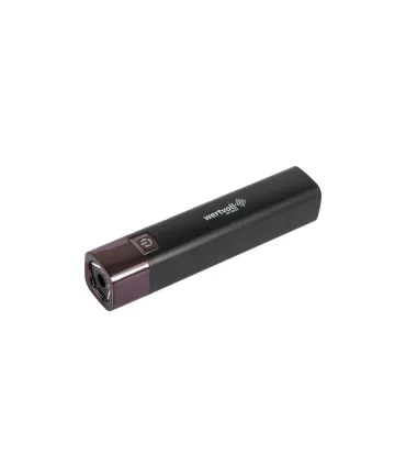 Baterka nabíjecí WERTVOLL 3 funkce, 1W LED 80 Lumt/7000K, 60 m, power bank, USB, Li-ion1200 mAh, ABS BLACK BLACK RX-8002