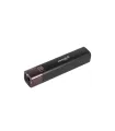 Baterka nabíjecí WERTVOLL 3 funkce, 1W LED 80 Lumt/7000K, 60 m, power bank, USB, Li-ion1200 mAh, ABS BLACK BLACK RX-8002