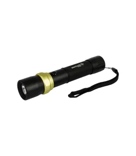 Baterka nabíjecí WERTVOLL 3 funkce, 5W LED 240 Lum/7000K, 150 m, IP44, power bank, USB, Li-ion2000 mAh, AL RX-8004