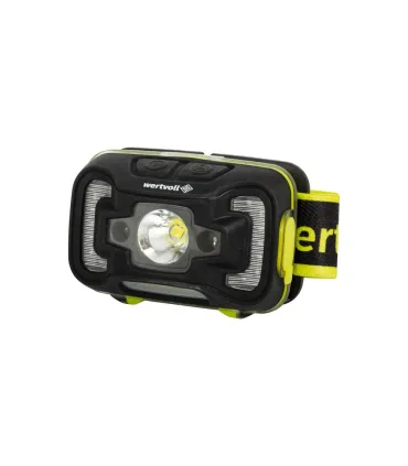 Lampa čelová WERTVOLL CREE LED akumulátorová 6 funkcí pohybový senzor 5W 14*0, 2W RED/3W COBLED 260 Lum 6500K, IP65, USB, Li-po