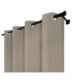 Zatemňovací závěs s kroužky – Blackout Royal Taupe, šedo-béžová
