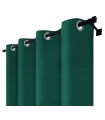 Zatemňovací závěs s kroužky – Blackout Royal Emerald, smaragdově zelená