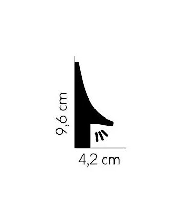 Podlahová osvětlovací lišta QL007 200 x 9.3 x 4.2 cm Mardom
