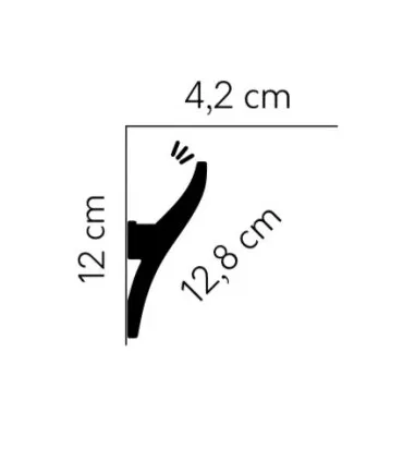 Dekorativní osvětlovací lišta na strop QL010 200 x 12 x 4.2 cm Mardom