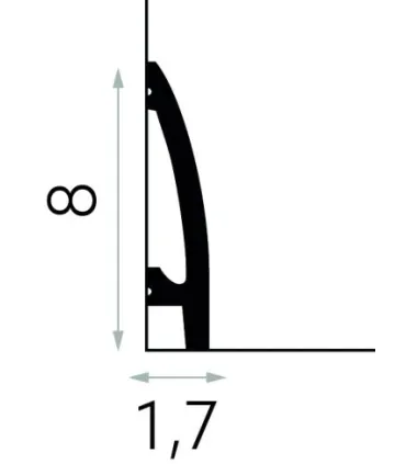 Dekorativní osvětlovací lišta na strop MD030 200x8x1,7 cm Mardom vhodná pre LED podsvietenie
