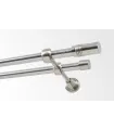 Kovová garnýž Efekt-nerezová oceľ Ø 16 mm - Cylinder
