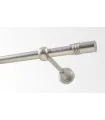 Kovová garnýž Satin nickel Ø 16 mm - Cylinder