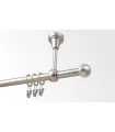 Kovová garnýž Satin nickel Ø 16 mm - Gula Bologna