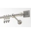 Kovová garnýž Satin nickel Ø 16 mm - Saturn