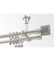 Kovová garnýž Satin nickel Ø 16 mm - Saturn
