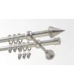 Kovová garnýž Satin nickel Ø 16 mm - Stizok inner