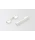 Koncovka k bielej koľajnici 2ks
