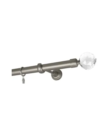 Satin nickel Ø 25 mm - Crystal Gula