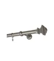 Kovová garnýž Satin nickel Ø 25 mm - koncovka Verdi tyč hladká
