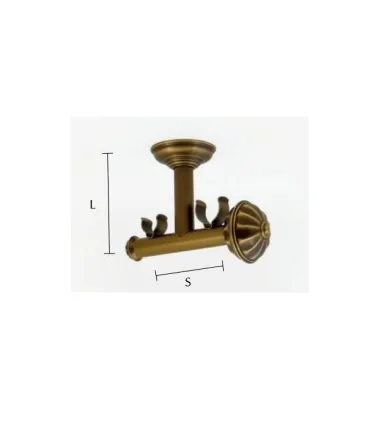 Classic držiak dvojitý stropný dekoracný diam.30/20mm