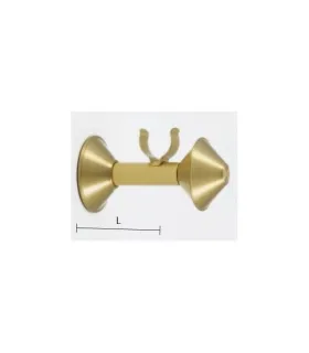 Art Deco držiak jednoduchý zatvorený diam.30mm