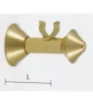 Art Deco držiak jednoduchý zatvorený diam.20mm