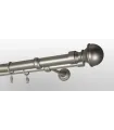 Kovová garnýž Satin nickel Ø 19 mm - Boston