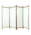 Paraván 4-krídlový biely palisandr