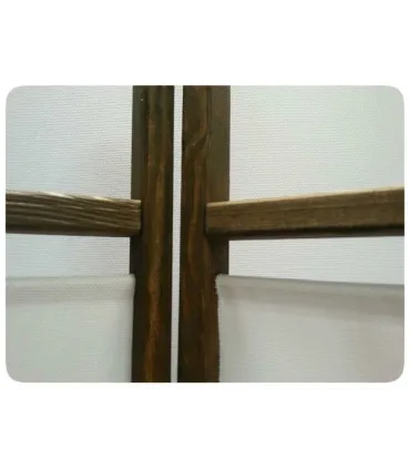 Paraván 4-krídlový biely palisandr