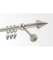 Kovová garnýž Satin nickel Ø 19 mm - Stizok inner