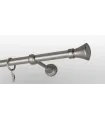 Kovová garnýž Satin nickel  Ø 19 mm - Koloseo