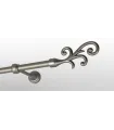 Kovová garnýž Satin nickel Ø 19mm - Fala