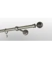 Kovová garnýž Satin nickel Ø 19 mm - Verona